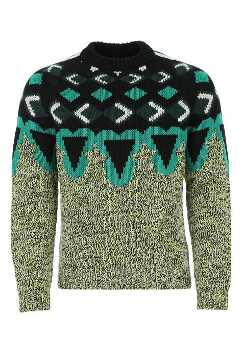 prada geometric sweater